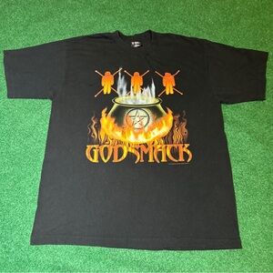 Vintage Godsmack 90s Y2K Voodoo Bad Religion Giant Grunge Rock Band XL T Shirt